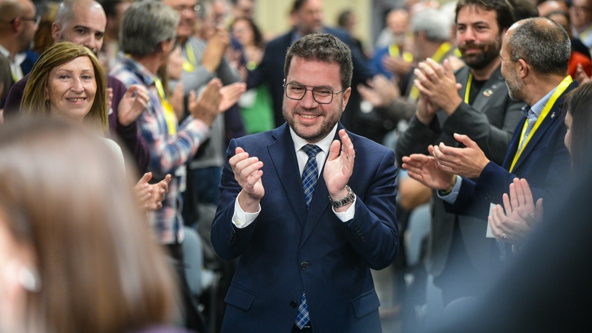 Pere Aragonès, aquest dimarts al consell nacional d'ERC. - ACN