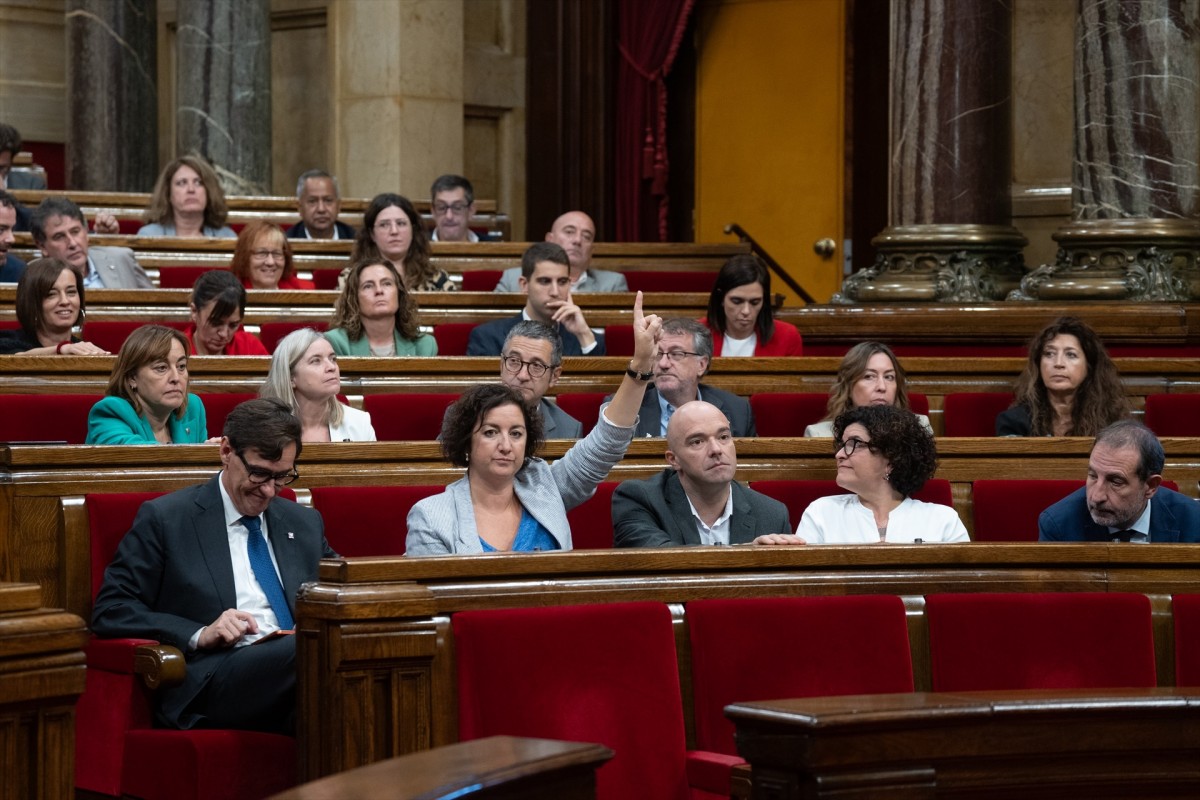 El grup parlamentari del PSC aquesta última legislatura - David Zorrakino / Europa Press