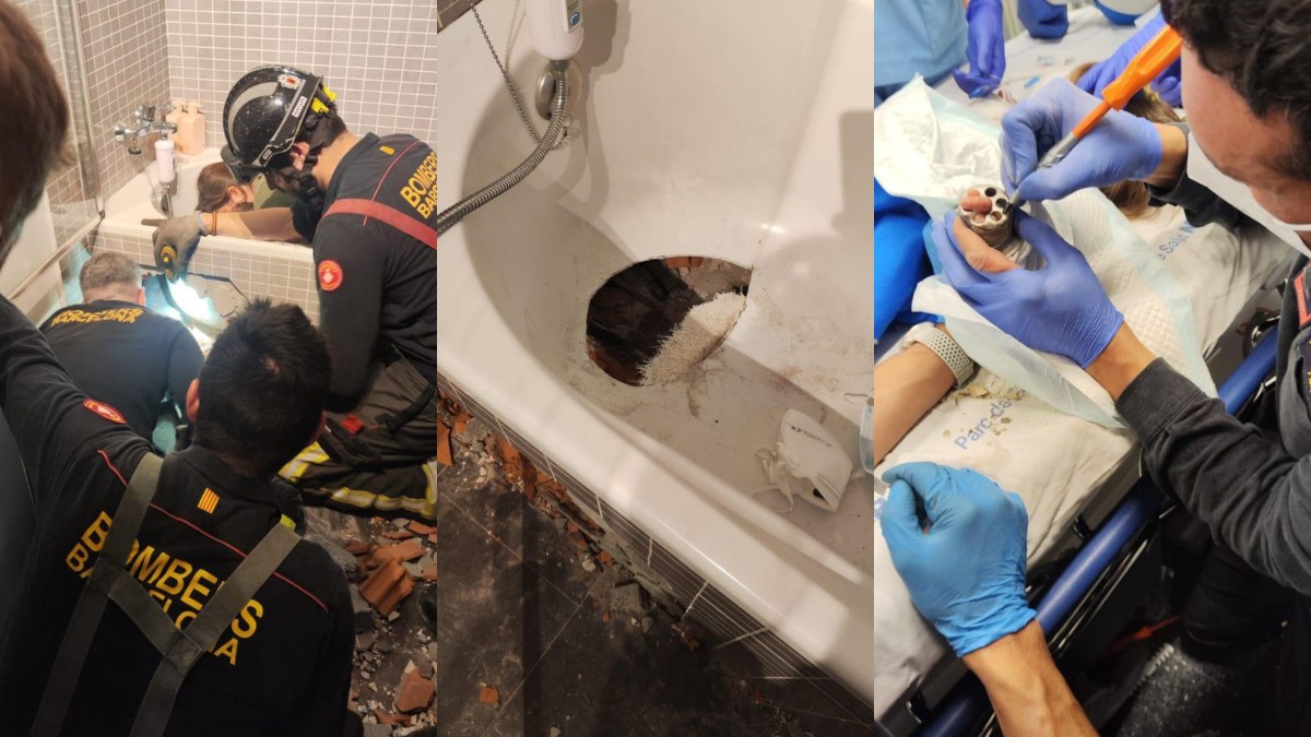 Rescat d'infart a Barcelona: un nadó de 16 mesos s'atrapa el dit a la banyera