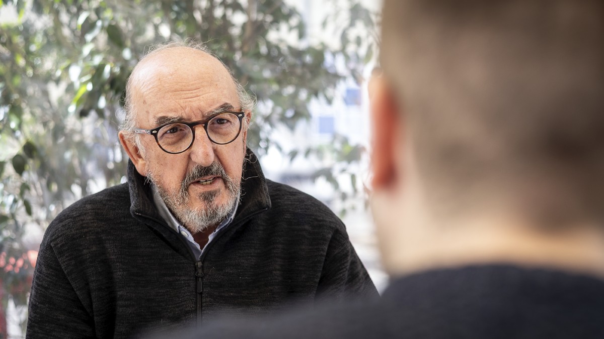 Jaume Roures durant l'entrevista amb Nació - Hugo Fernández