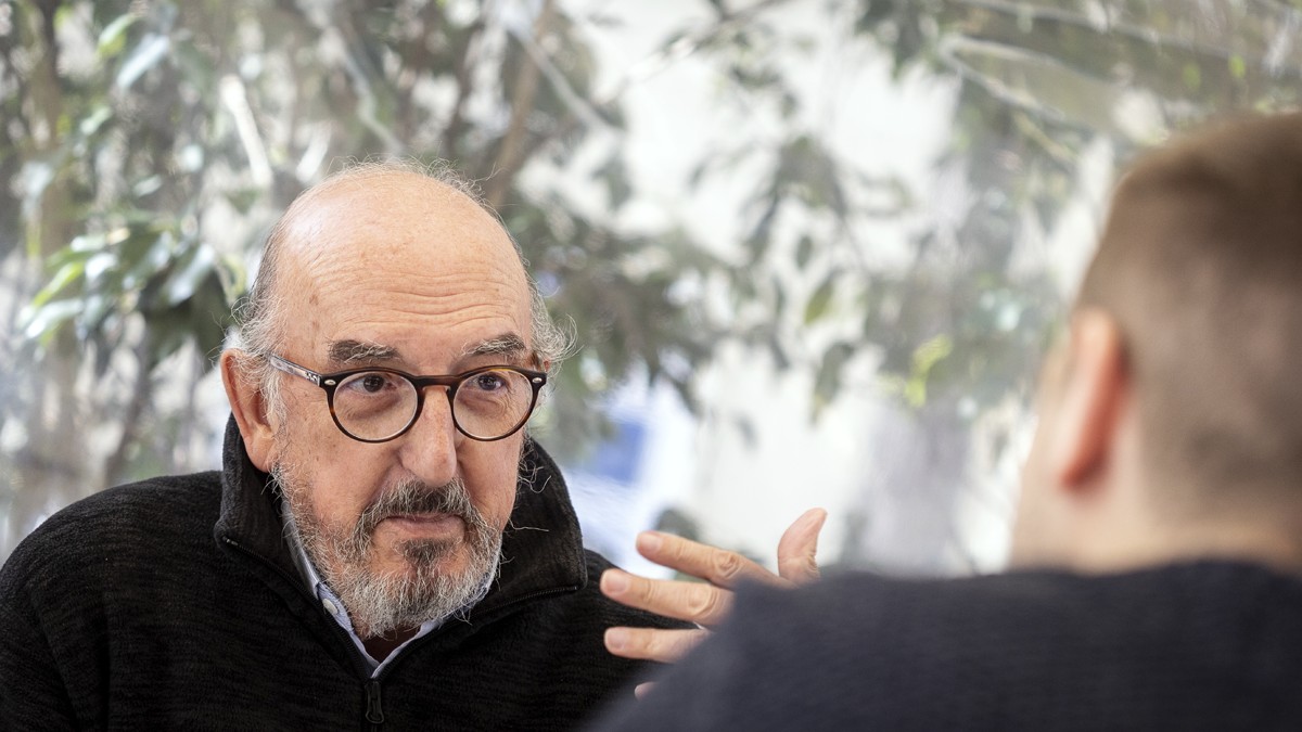 Jaume Roures durant l'entrevista amb Nació - Hugo Fernández