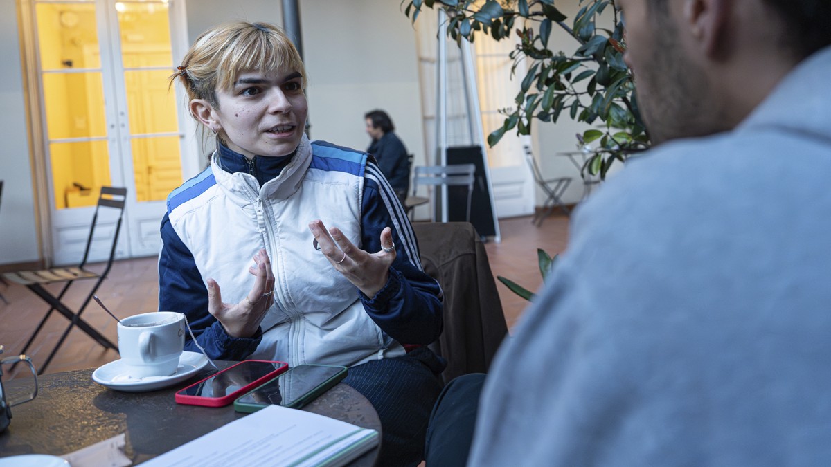 Ven'nus, durant l'entrevista amb Nació - Ricard Novella