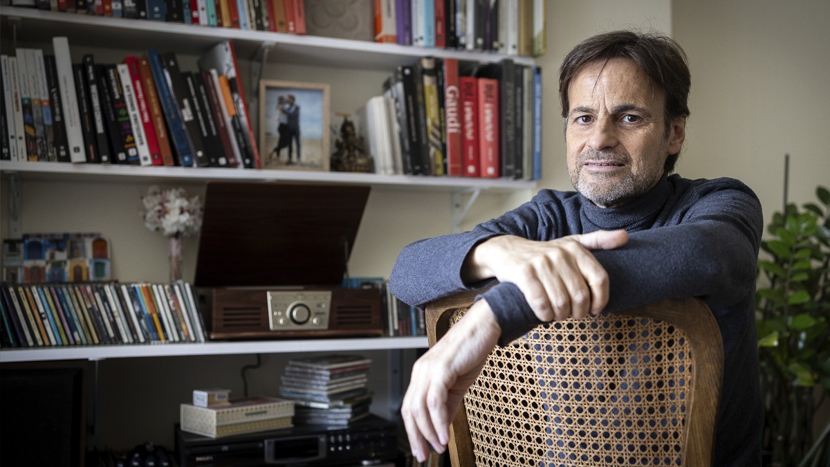 Jaume Asens, durant l'entrevista amb Nació - Hugo Fernández