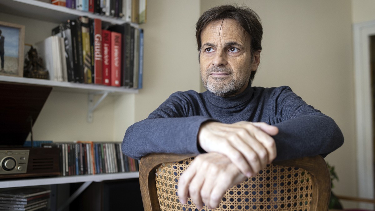 Jaume Asens, durant l'entrevista amb Nació - Hugo Fernández