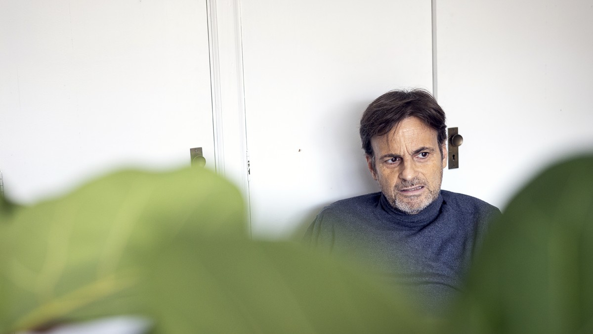 Jaume Asens, durant l'entrevista amb Nació - Hugo Fernández