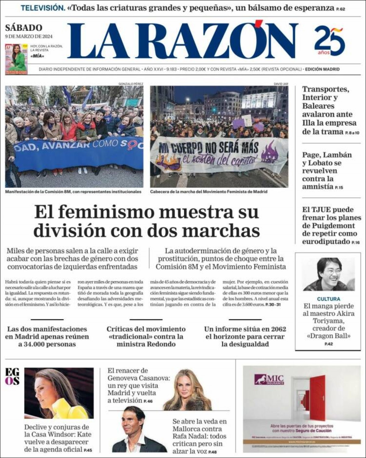 «Clamor a favor de la igualtat», a «El Periódico»