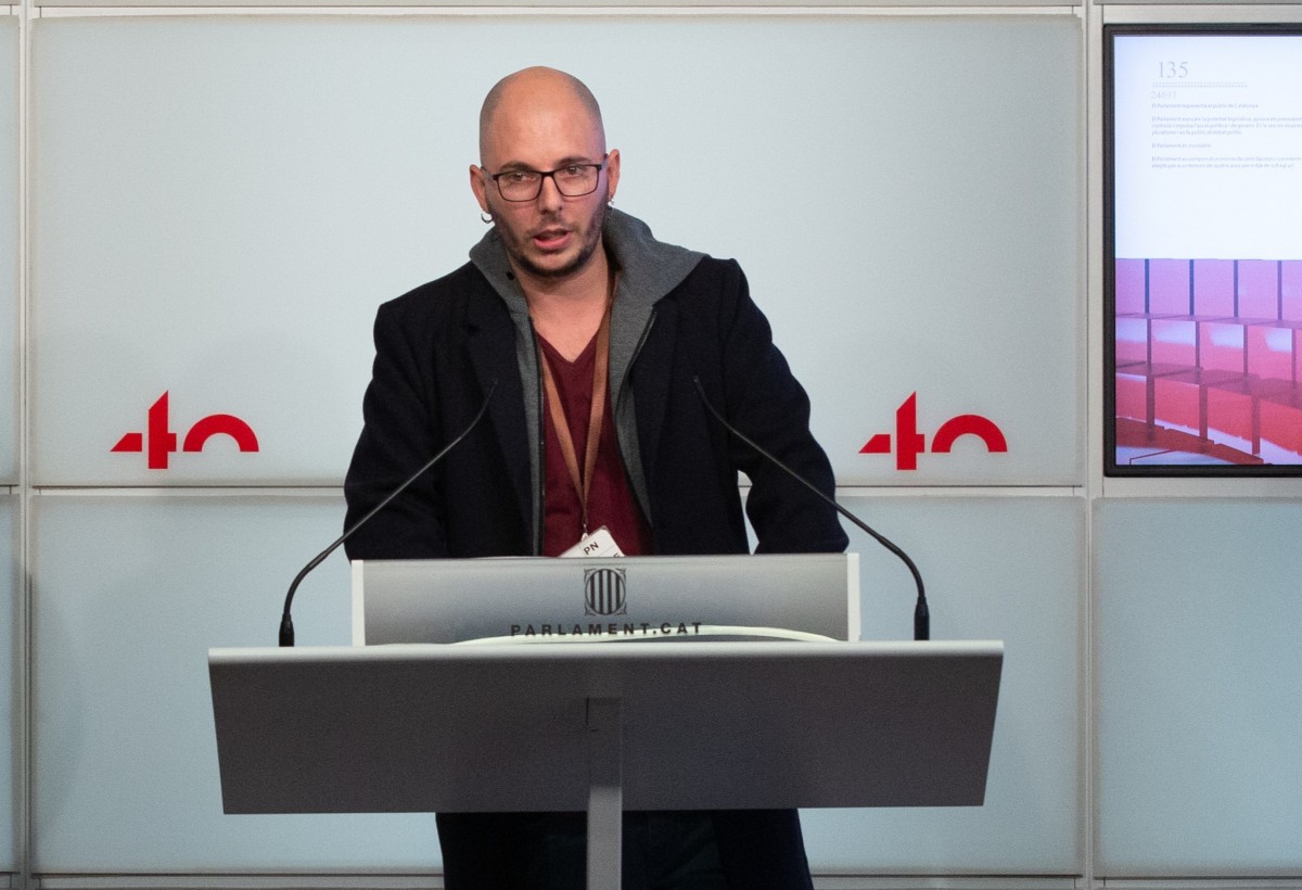 Adrián Sas, en una imatge d'arxiu al Parlament - Europa Press
