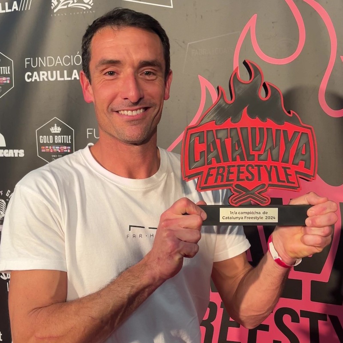 Spica amb el premi de campió de Catalunya Freestyle - Nació