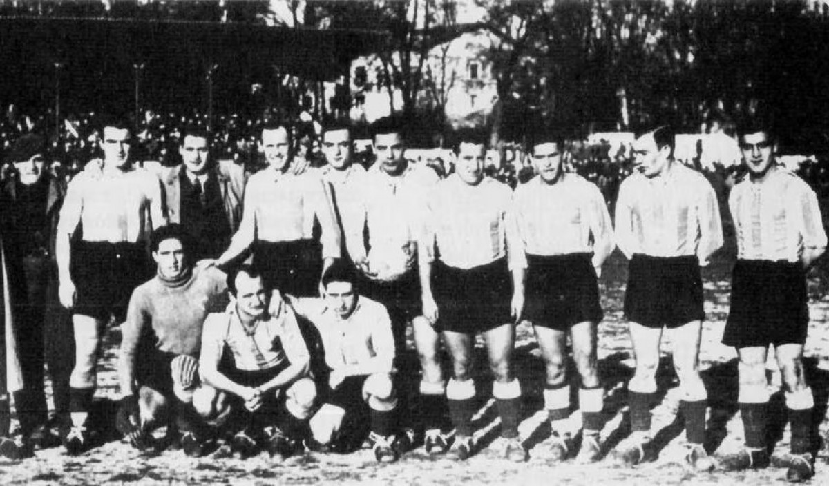 L'equip de l’Alabès que va guanyar la Copa Brigades de Navarra de 1938 - Arxiu de l'Alabès
