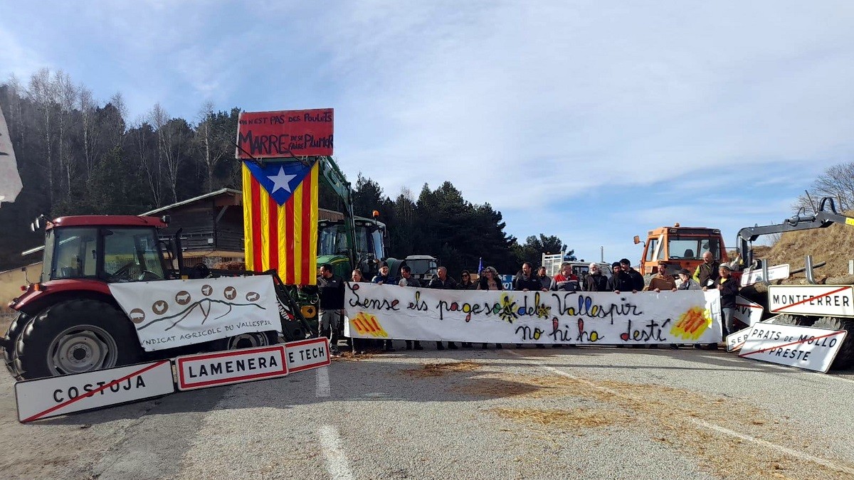 Tallada l'AP-7 per una nova protesta d'agricultors francesos