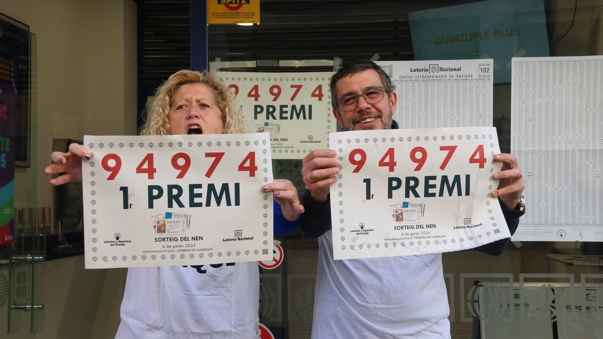 El 94974, primer premi de la loteria de Reis 2024, esquitxa Catalunya