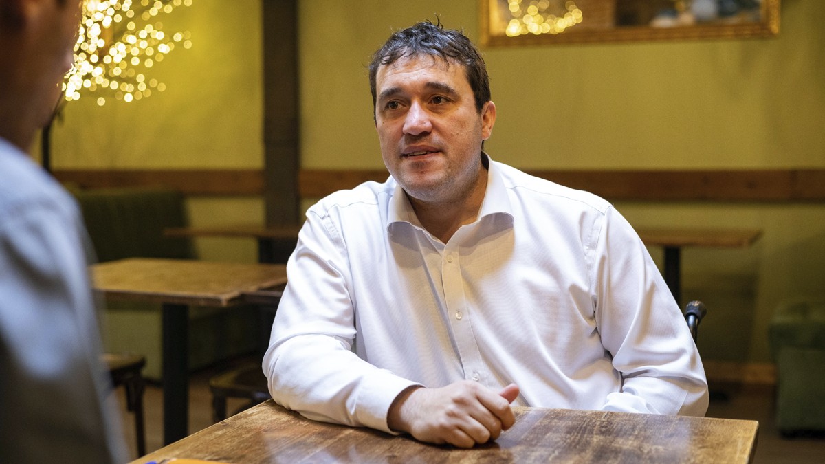 David Bonvehí durant l'entrevista amb Nació - Hugo Fernández