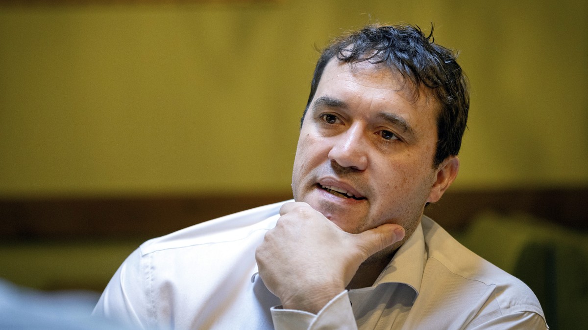 David Bonvehí durant l'entrevista amb Nació - Hugo Fernández