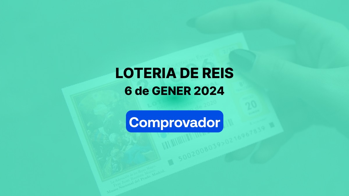 Comprova els números premiats de la loteria de Reis