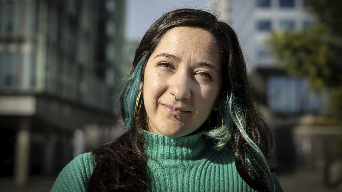 Anna Sala, durant l'entrevista amb Nació - Hugo Fernández