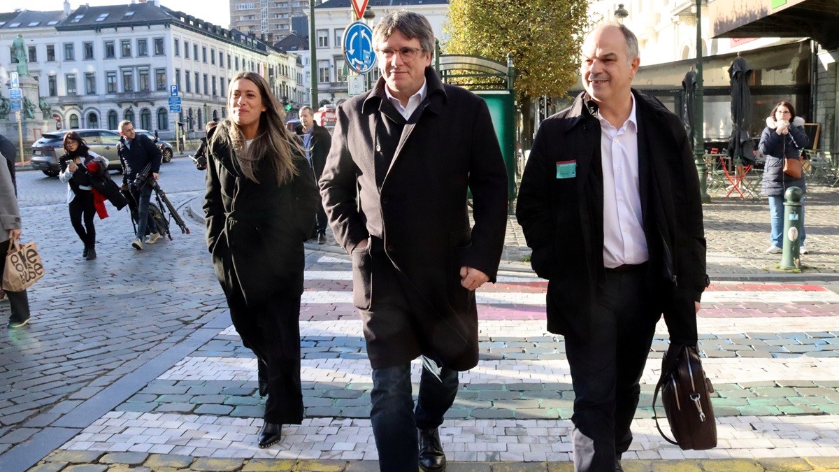 Puigdemont, Turull i Nogueras, aquesta setmana a Brussel·les. - ACN