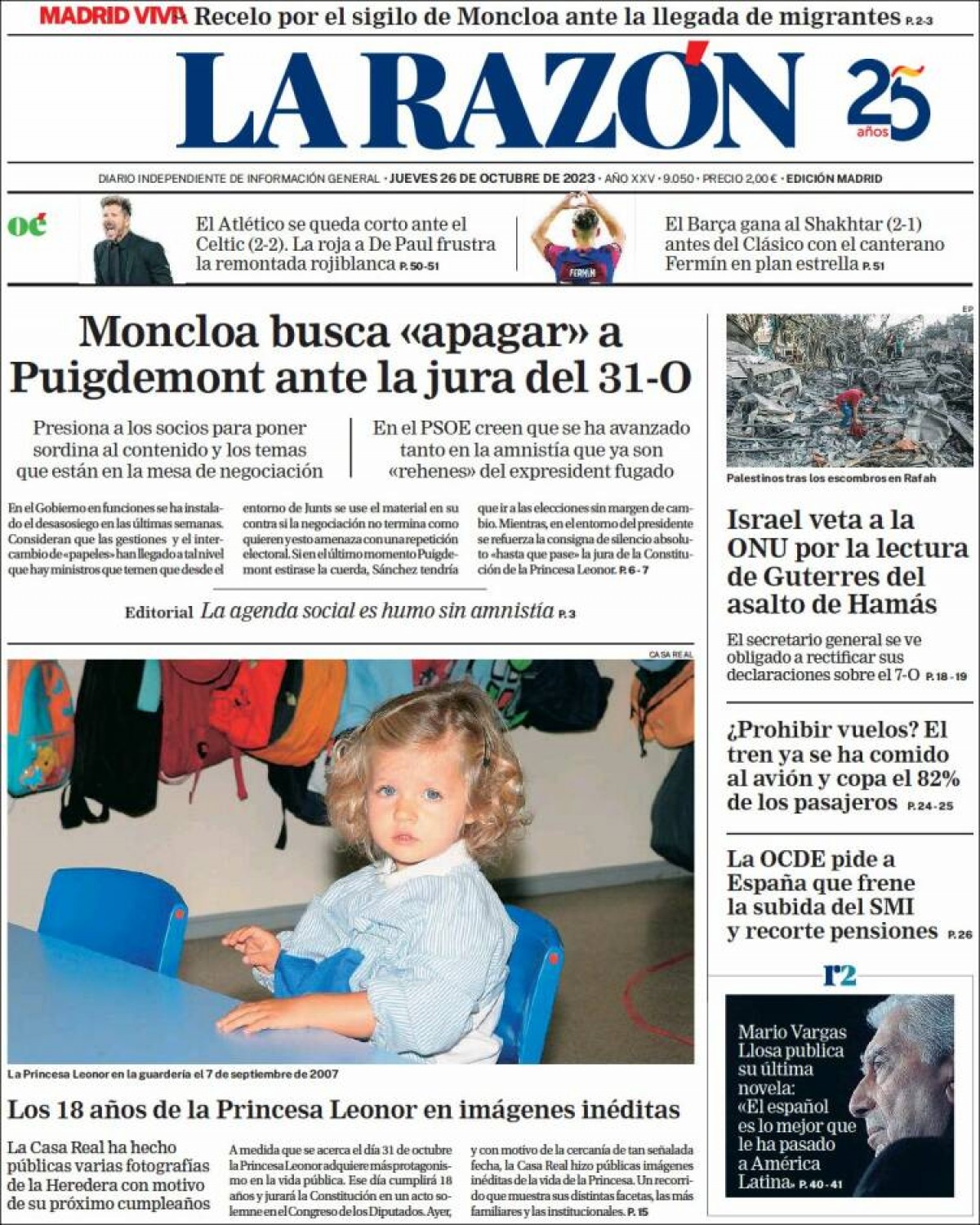 26/10/23 - La Razón