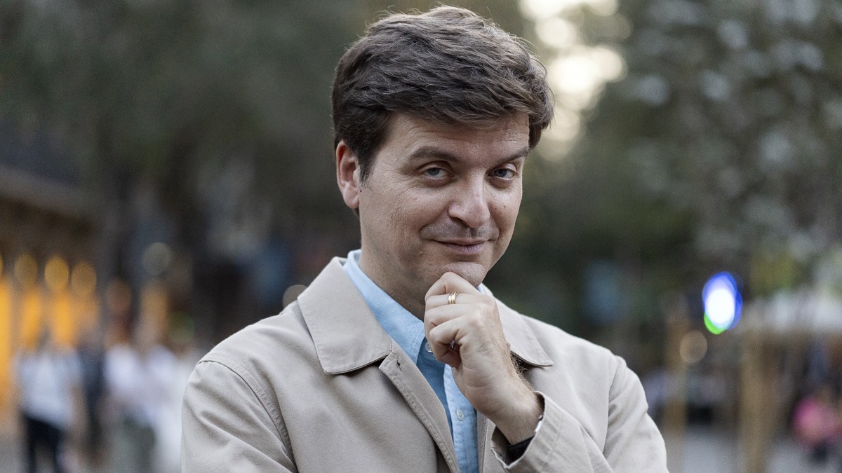 Marc Giró durant l'entrevista amb Nació - Hugo Fernández 