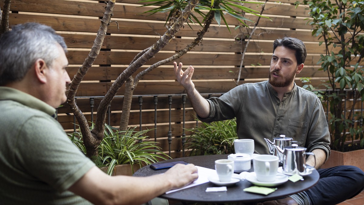 Gabriel Garroum durant l'entrevista  - Hugo Fernández 