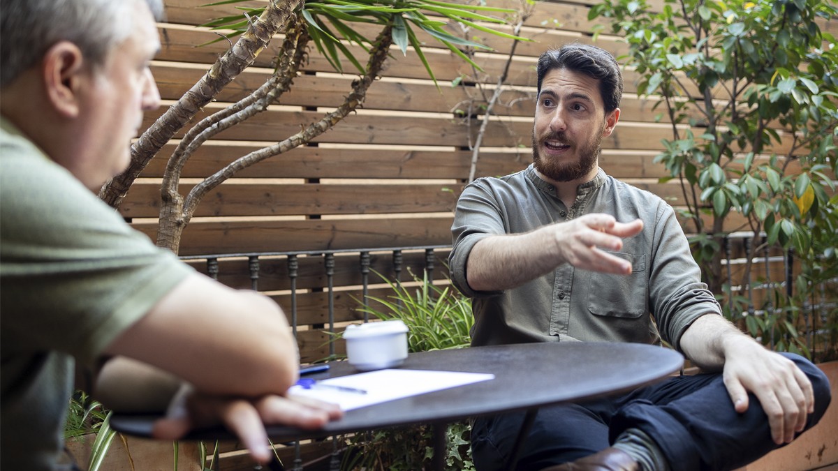 Gabriel Garroum durant l'entrevista  - Hugo Fernández 