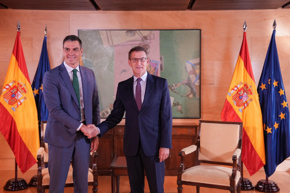 Sánchez i Feijóo, aquesta tarda al Congrés. - PP
