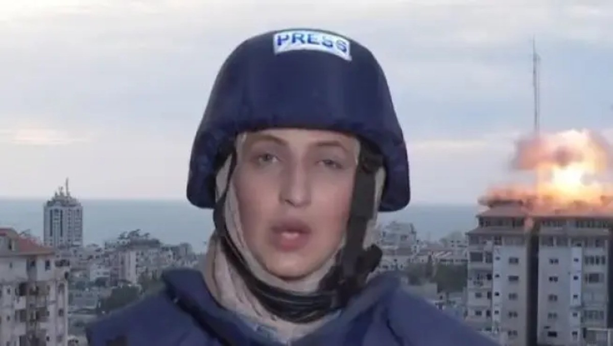 Un míssil israelià sorprèn una reportera en directe