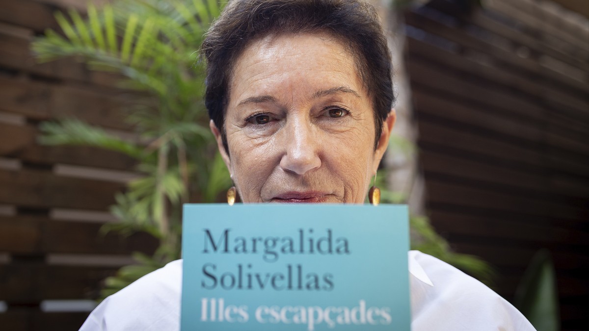 Margalida Solivellas durant l'entrevista amb Nació - Hugo Fernández 