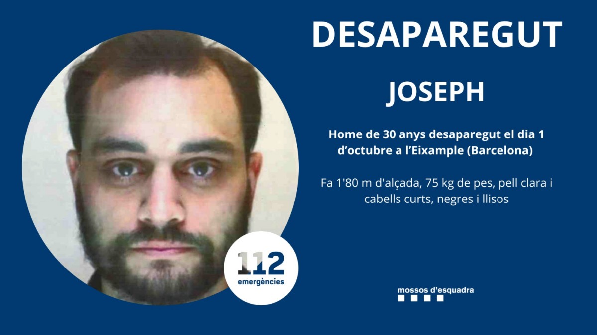 Troben el cos sense vida de l'home desaparegut a l'Eixample de Barcelona