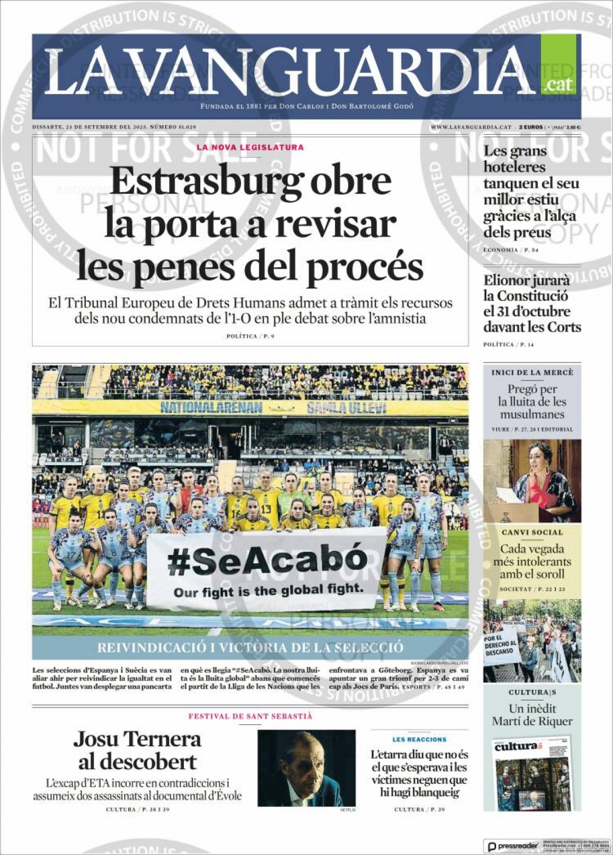 23/09/23 - La Vanguardia