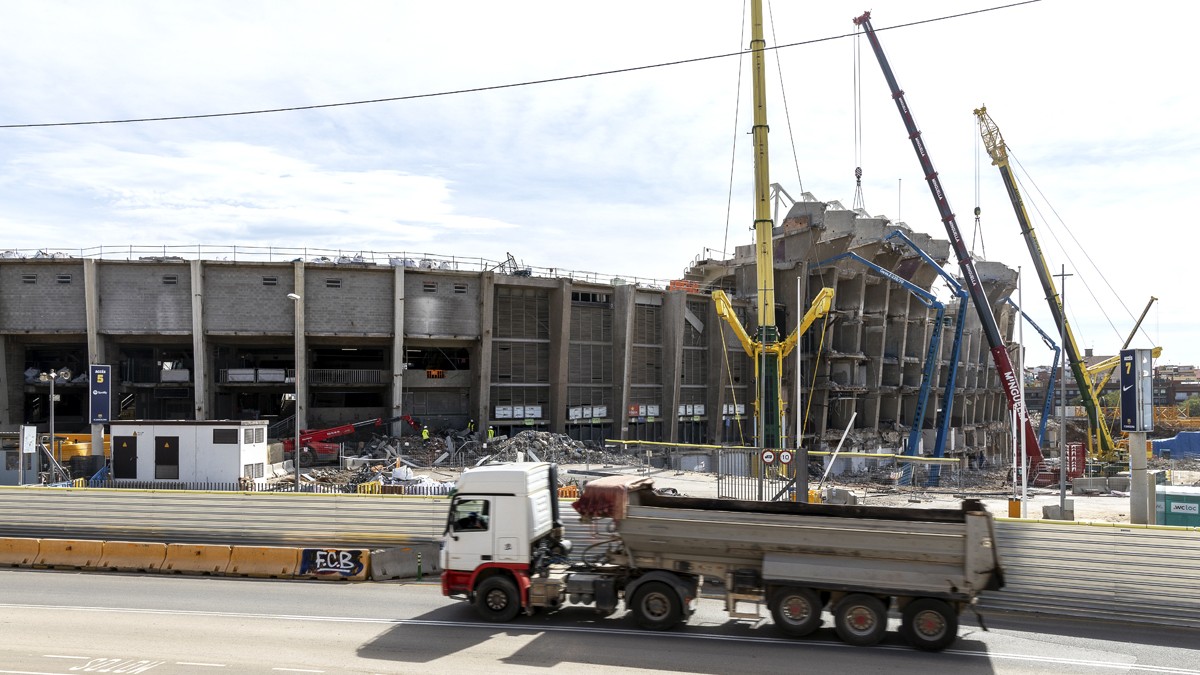 La conseqüència negativa per al Barça del bon ritme en les obres del Camp Nou