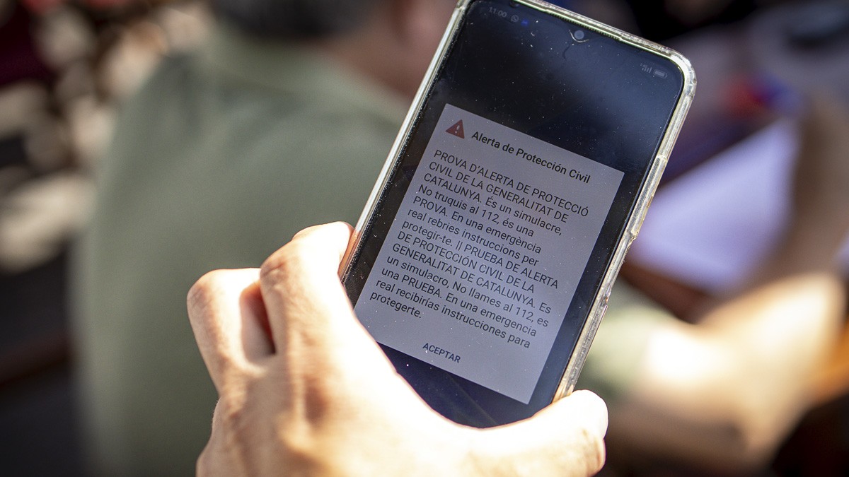 El Govern acaba amb «èxit» el simulacre del sistema d'alertes a l'àrea de Barcelona