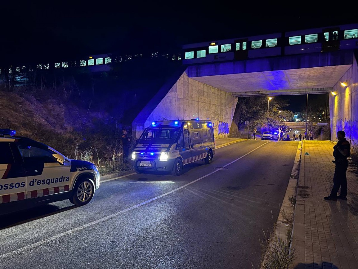 Quatre joves moren en un atropellament múltiple a la via del tren a Montmeló
