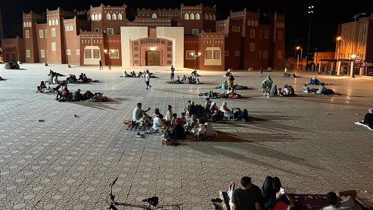 Persones evacuades a la ciutat de Uarzazate pel terratrèmol - Europa Press