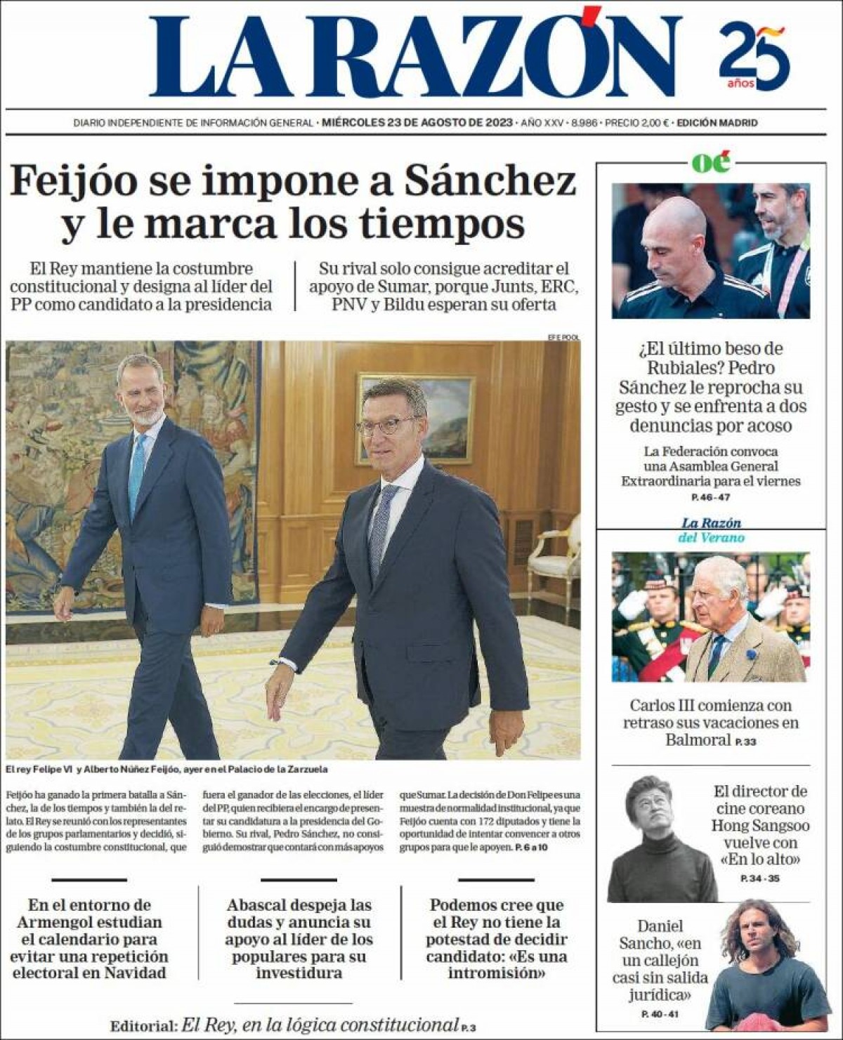 23/08/23 - La Razón