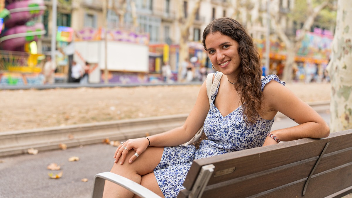 L'Elena en un moment de l'entrevista amb Nació - Ricard Novella