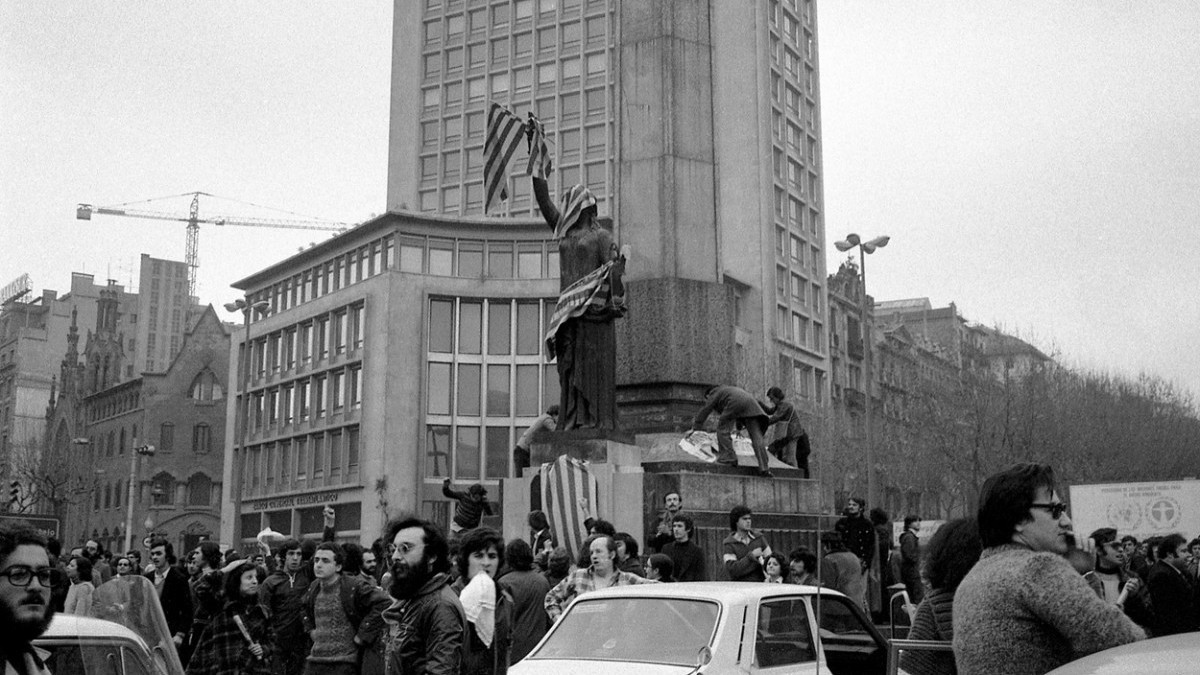 Manifestació per l'amnistia a Barcelona, el febrer de 1976. - Manel Armengol