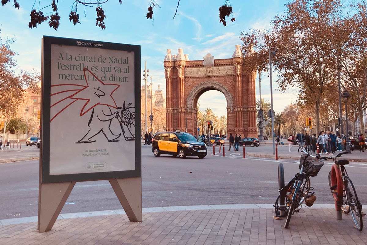Il·lustració per la campanya de Nadal 2021 de l'Ajuntament de Barcelona.  - Lalalimola