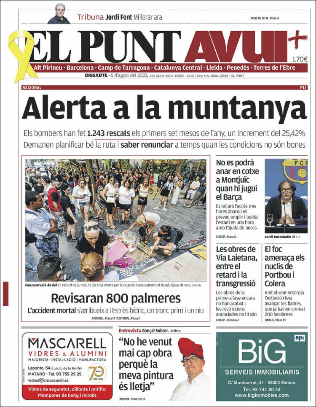 5/08/23 - El Punt Avui