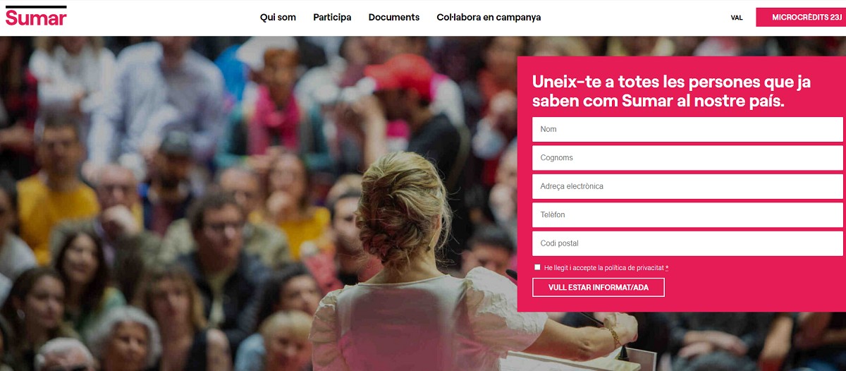 Sumar rectifica i corregeix la diferenciació entre català i valencià a la seva web