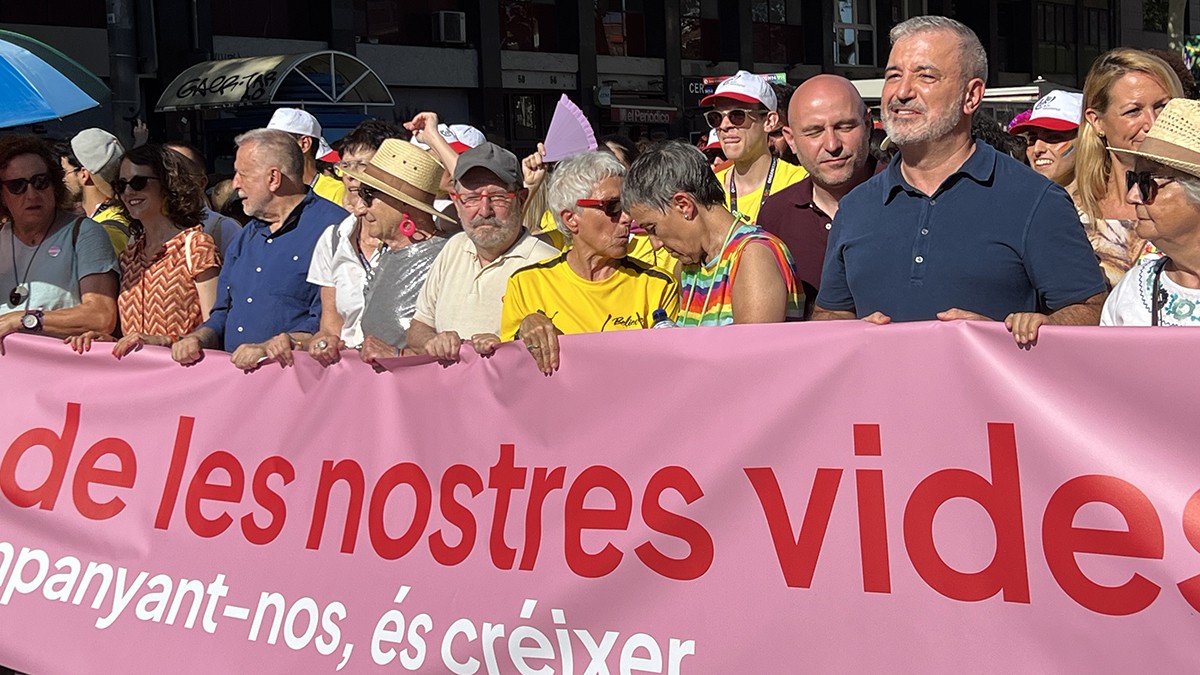 La capçalera de la manifestació  - ACN