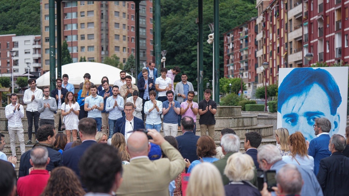 El PP converteix l’homenatge a Miguel Ãngel Blanco en un acte de campanya contra Sánchez 