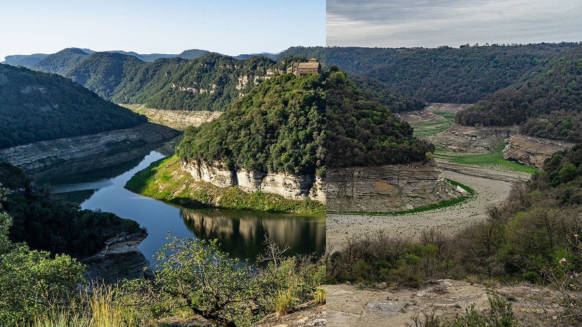 Meandre de Sant Pere de Casserres, a la cua de l'embassament de Sau - Emili Vilamala