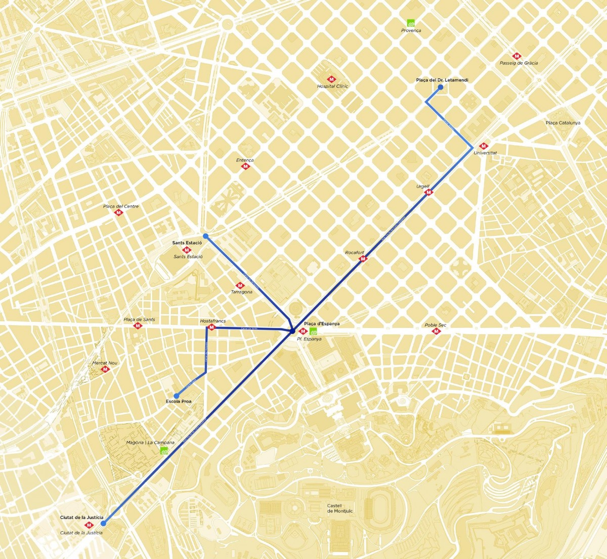 El recorregut de la Diada 2023 estarà dividit en quatre columnes que confluiran a la plaça Espanya - 