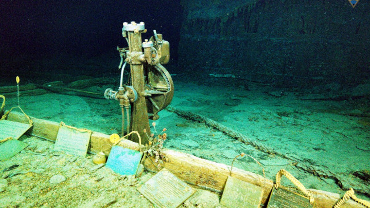 Detall d'una de les cobertes del vaixell Titanic  - OceanGate