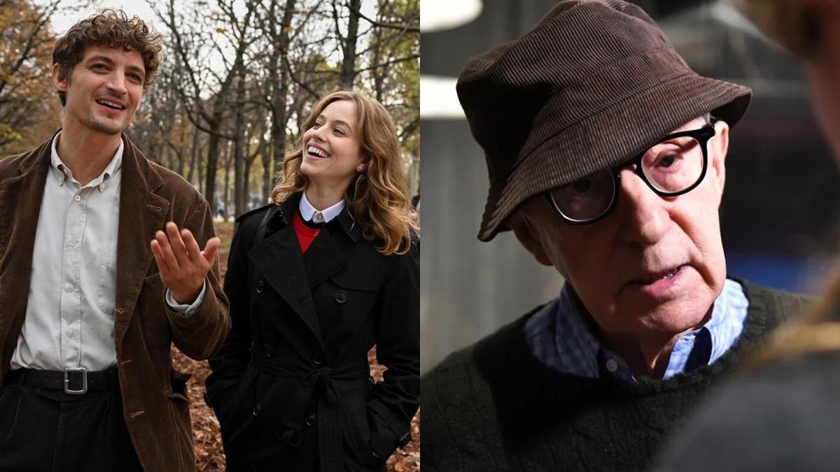 Una imatge del nou film, a l'esquerra; i Woody Allen, a la dreta - Gravier Productions, Perdido Productions | Europa Press
