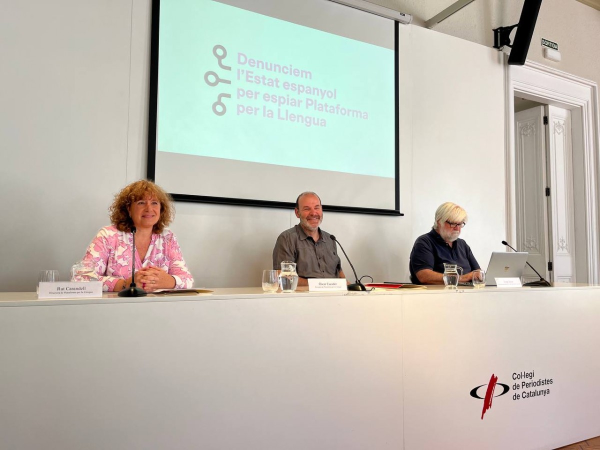 Plataforma per la Llengua es querella contra l'Estat per ciberespionatge