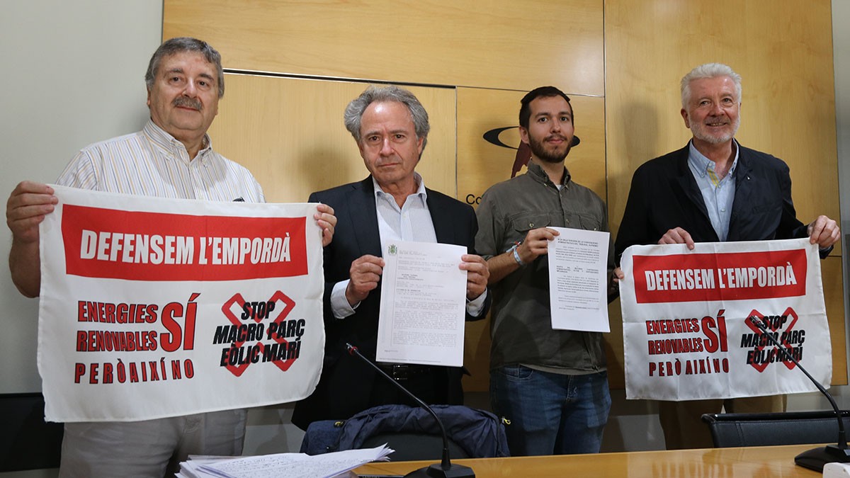 El Suprem admet a tràmit el recurs contra el parc eòlic marí de la Costa Brava