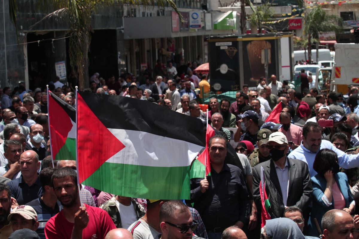 Banderes palestines, en imatge d'arxiu - Europa Press