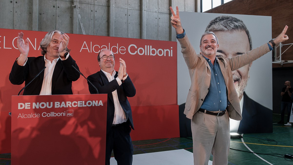 Collboni ja es veu guanyador: «Tenim un peu a l'alcaldia de Barcelona»