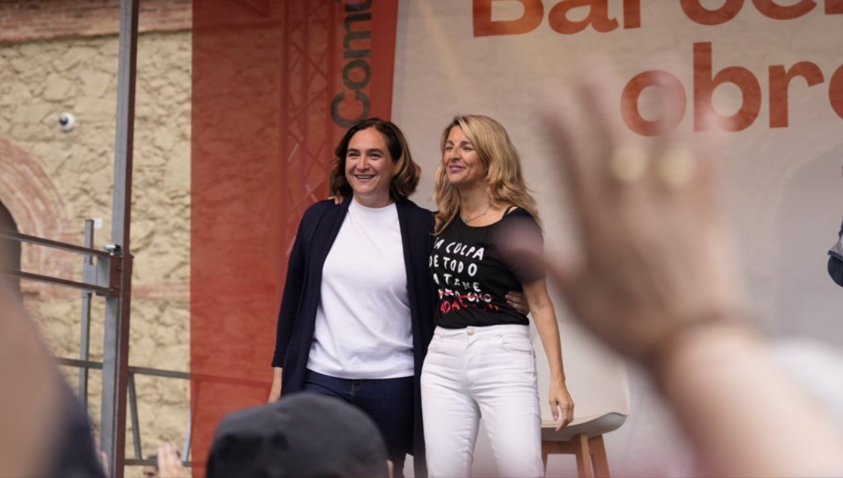 Ada Colau i Yolanda Díaz, en el primer gran acte de campanya, a Nou Barris - Ricard Novella